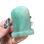 Halloween Gemstone Carving - Large, Medium, Small Crystal Halloween Carving - Spooky Crystal Carving #3