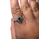 Sterling Silver Adjustable Gemstone Ring - Over 90 Options - Natural Crystal Ring