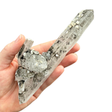 Inner Mongolian Quartz with Specularite and Calcite - UV Calcite - Inner Mongolian Point - #3