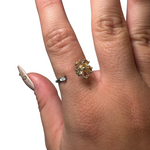 Sterling Silver Adjustable Gemstone Ring - Over 90 Options - Natural Crystal Ring
