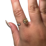 Sterling Silver Adjustable Gemstone Ring - Over 90 Options - Natural Crystal Ring