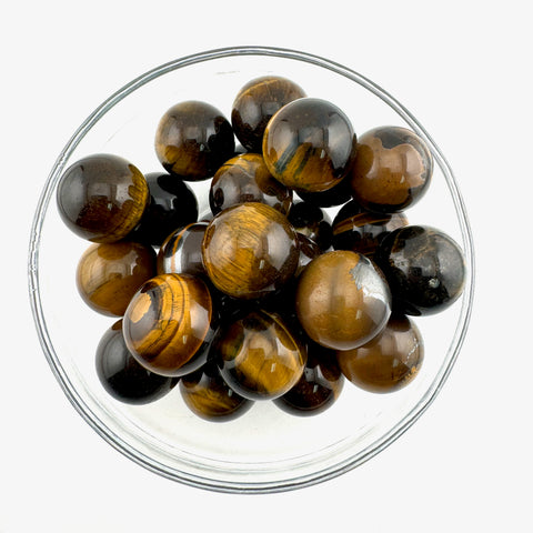 22mm Tigers Eye Sphere, Tigers Eye Mini Sphere, Small Tigers Eye Sphere, A-51