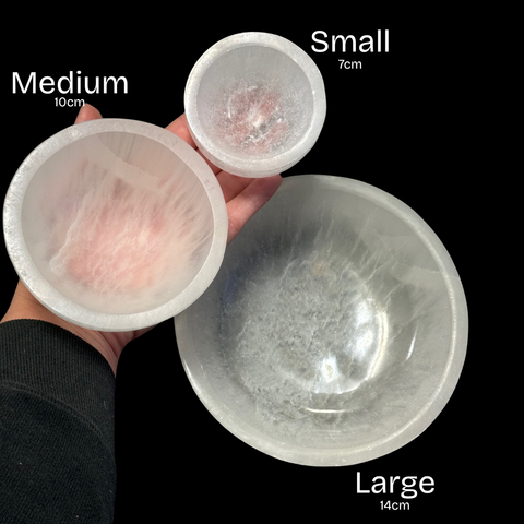 Polished Satin Spar Selenite - Selenite Tower - Selenite Bowl - Selenite Shapes - Natural Satin Spar