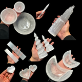 Polished Satin Spar Selenite - Selenite Tower - Selenite Bowl - Selenite Shapes - Natural Satin Spar