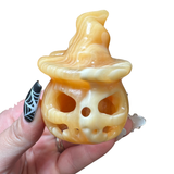 Halloween Gemstone Carving - Large, Medium, Small Crystal Halloween Carving - Spooky Crystal Carving #1