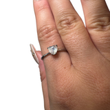 Sterling Silver Adjustable Gemstone Ring - Over 90 Options - Natural Crystal Ring