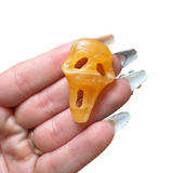 Halloween Gemstone Carving - Large, Medium, Small Crystal Halloween Carving - Spooky Crystal Carving #3