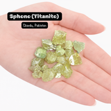 THREE Titanite Sphene Specimens - 3pc - Natural Titanite Crystals