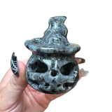 Halloween Gemstone Carving - Large, Medium, Small Crystal Halloween Carving - Spooky Crystal Carving #1