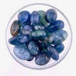 Blue Fluorite Tumble, Tumbled Blue Fluorite, Natural Blue Fluorite, Blue Fluorite Pocket Stone, P-129