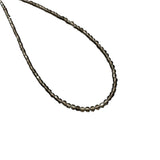 3mm Faceted Gemstone Necklace, Dainty Crystal Necklace, Natural Gemstone Necklace, Facet Gemstone Necklace
