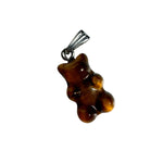 Gemstone Gummy Bear Pendant, Dainty Crystal Bear Pendant, Gummy Bear Crystal Pendant, J-61