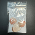 25g Peach Scolecite Heart Cabochons, Bulk or Wholesale Peach Scolecite Heart Cabochons, Peach Scolecite Heart Cabochon