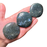 Gemstone "Cookie" - Crystal Flat Stone - Crystal Worry Stone - Gemstone Palm Stone