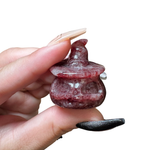 Halloween Gemstone Carving - Large, Medium, Small Crystal Halloween Carving - Spooky Crystal Carving #3