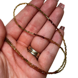 QUALITY Gemstone Necklace - AAA Grade Crystal Necklace - Faceted Dainty Gemstone Necklace