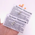 Raw Herkimer Diamond Sterling Silver Pendant, Herkimer Diamond from New York, Herkimer Diamond Pendant