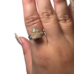 Sterling Silver Adjustable Gemstone Ring - Over 90 Options - Natural Crystal Ring