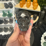 6cm Yooperlite Skull, UV Reactive Yooperlite, Yooperlite Skull Gemstone Carving