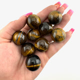 22mm Tigers Eye Sphere, Tigers Eye Mini Sphere, Small Tigers Eye Sphere, A-51