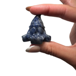 Mini Sitting Gnome Carving - Gemstone Gnome - Crystal Gnome Carving