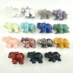 Gemstone Elephant Carving, Natural Gemstone Elephant Carving, Crystal Elephant Carving