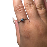 Sterling Silver Adjustable Gemstone Ring - Over 90 Options - Natural Crystal Ring