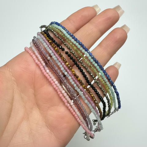 Gemstone Anklet - Buy 5 for $20 - Crystal Anklet - Dainty Crystal Anklet