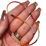 QUALITY Gemstone Necklace - AAA Grade Crystal Necklace - Faceted Dainty Gemstone Necklace
