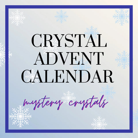 Crystal Advent Calendar, Mystery Crystal Advent Calendar, 24 Unique Crystals, Advent Calendar Gemstones