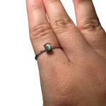 Sterling Silver Adjustable Gemstone Ring - Over 90 Options - Natural Crystal Ring