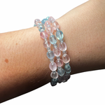 High Quality Gemstone Bracelet - Natural Crystal Bracelet - Round Crystal Bracelet