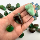 Green Chrysoprase Tumbled Stone, Tumbled Chrysoprase, Juicy Chrysoprase Stone, Smooth Chrysoprase Tumble