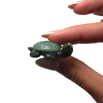 Mini Turtle Carving - Gemstone Turtle Carving - Crystal Turtle Carving