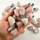 Lunar Rose Quartz Tumble, Lavender Rose Quartz Tumble, Lavender mixed with pink, Lunar Rose Quartz, P-28