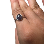 Sterling Silver Adjustable Gemstone Ring - Over 90 Options - Natural Crystal Ring