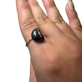Sterling Silver Adjustable Gemstone Ring - Over 90 Options - Natural Crystal Ring