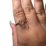 Sterling Silver Adjustable Gemstone Ring - Over 90 Options - Natural Crystal Ring