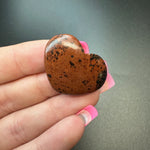 25g Mahogany Obsidian Heart Cabochons, Bulk or Wholesale Mahogany Obsidian Heart Cabochons, Mahogany Obsidian Heart Cabochon