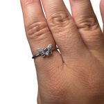 Sterling Silver Adjustable Gemstone Ring - Over 90 Options - Natural Crystal Ring