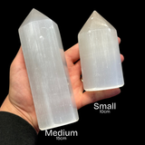 Polished Satin Spar Selenite - Selenite Tower - Selenite Bowl - Selenite Shapes - Natural Satin Spar
