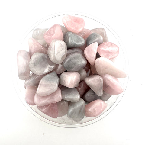 Lunar Rose Quartz Tumble, Lavender Rose Quartz Tumble, Lavender mixed with pink, Lunar Rose Quartz, P-28