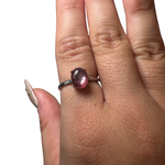 Sterling Silver Adjustable Gemstone Ring - Over 90 Options - Natural Crystal Ring