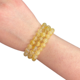 Golden Healer Bracelet - Yellow Hematoid Quartz Bracelet - 8mm Golden Healer Bracelet - High Quality
