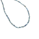 3mm Faceted Gemstone Necklace, Dainty Crystal Necklace, Natural Gemstone Necklace, Facet Gemstone Necklace