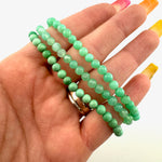 Dainty Chrysoprase Bracelet, 5mm Chrysoprase Bracelet, Quality Chrysoprase Bracelet, A-12