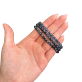 "Devil" Aquamarine Bracelet - Flashy Aquamarine Bracelet - 5mm Aquamarine Bracelet - High Quality