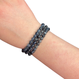 "Devil" Aquamarine Bracelet - Flashy Aquamarine Bracelet - 5mm Aquamarine Bracelet - High Quality