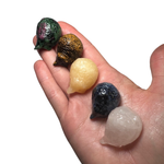 Mini Hedgehog Carving - Gemstone Hedgehog Carving - Crystal Hedgehog