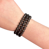 Rainbow Obsidian Bracelet - Flashy Rainbow Obsidian Bracelet - 8mm Obsidian Bracelet - High Quality